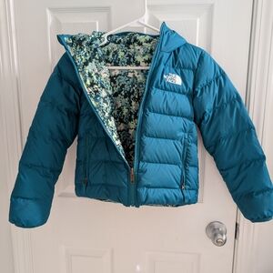 The North Face Kids Teal Down Puffer Jacket